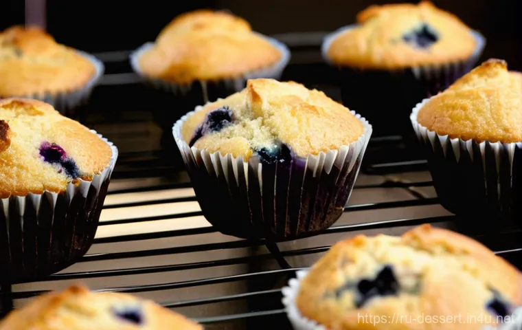 블루베리 머핀 레시피 - **Prompt 1: The Art of Muffin Making**
    A close-up shot in a sunlit, cozy kitchen. Focus on a pai...