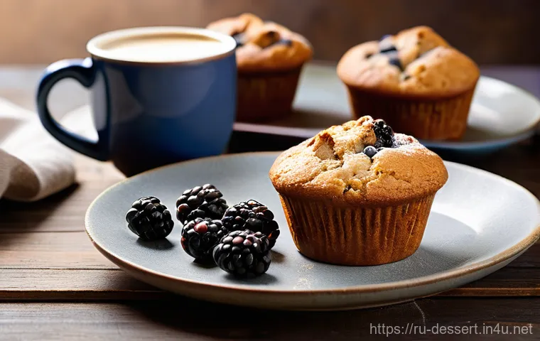 블루베리 머핀 레시피 - **Prompt 2: Golden Blueberry Muffins, Fresh from the Oven**
    A vibrant, inviting close-up of seve...