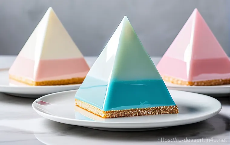 디저트 트렌드 - **Prompt: A beautifully plated, vibrant green vegan matcha cheesecake slice on a light wooden table....